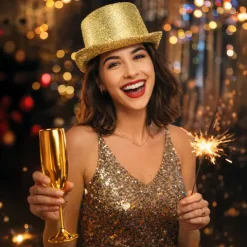 Champagneglas Guld