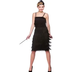 Charleston Flapper kjole JAZZY SORT