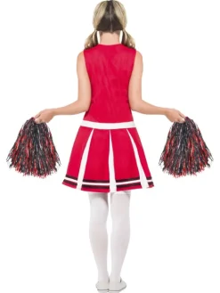 Cheerleader CHS rød med pompom