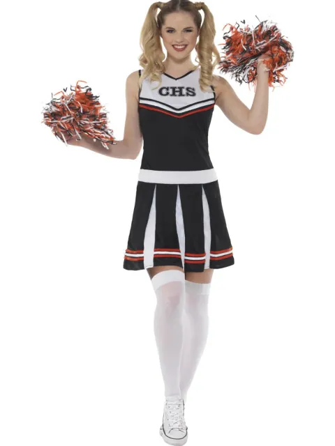 Cheerleader CHS sort med pompom