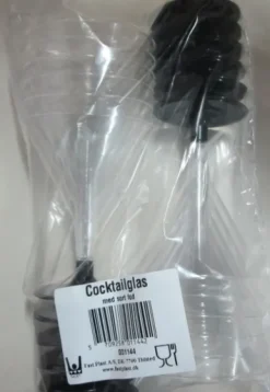 Cocktailglas 16cl. 12stk. på sort fod