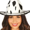 Cowboyhat - Velour med ko-print