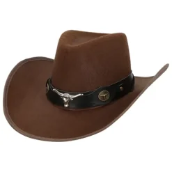 Cowboy hat Wyatt brun