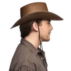 Cowboy hat Wyatt brun