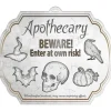 Creepy halloween 3D skilt