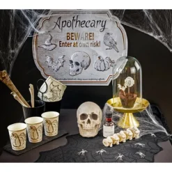 Creepy halloween 3D skilt