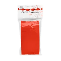 Crepe guirlande i Rød