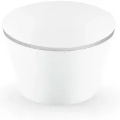 Cupcake wrapper i hvid med sølvkant