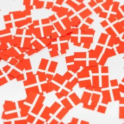 Danmark konfetti papir