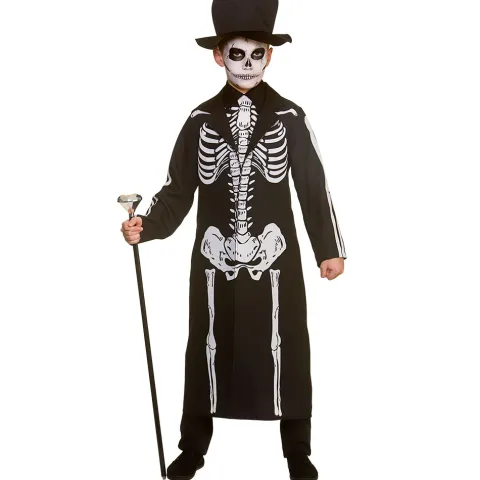 Day of the Dead skelet kostume til børn