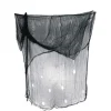 Dekorations stof i sort - 200x500cm