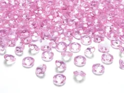 Diamant konfetti 12 mm Lyserød
