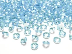 Diamant konfetti 12 mm Tyrkisblå