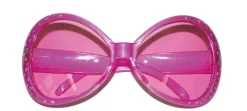 Disco brille i pink med sølvnot