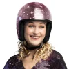 Discokugle hjelm pink