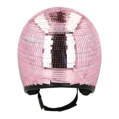 Discokugle hjelm pink