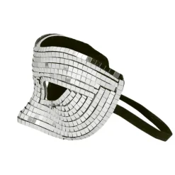 Disco Maske Sølv