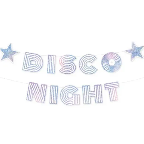 Disco Night tekst-guirlande