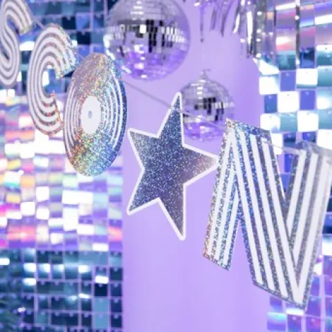 Disco Night tekst-guirlande