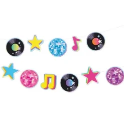 Disco retro karton guirlande