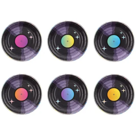 Disco retro tallerken
