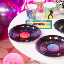 Disco retro tallerken