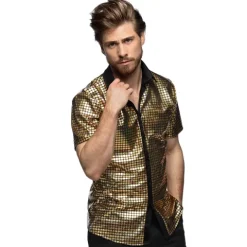Disco Skjorte - Diamond Gold