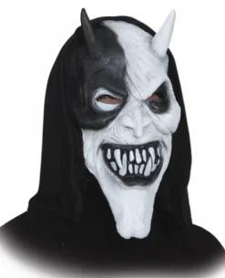 Dæmon maske sort/hvid
