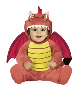 Drage baby kostume i rød