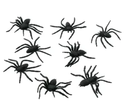 Edderkopper sorte 6 cm, 8 stk.