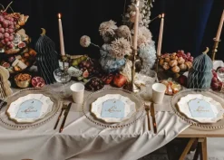 Eid Mubarak servietter lyseblå