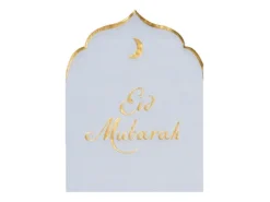 Eid Mubarak servietter lyseblå