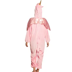 Enhjørning kostume pink voksen
