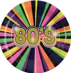 80'er paptallerkener
