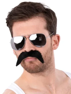 80'er skæg-Brille sæt