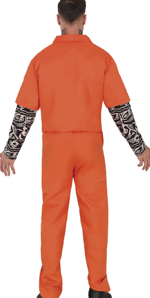 Fangedragt med tatoveringsærmer Mand