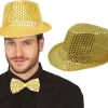 Fedora hat m. guldpalietter
