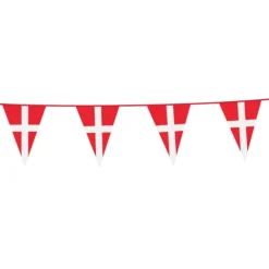 Flagbanner Danmark med spidsflag