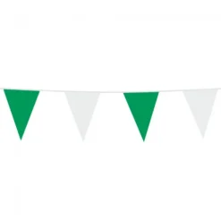 Flagbanner Grøn-Hvid