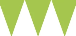 Flagbanner i Limegrøn karton