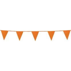 Flagbanner med 12 flag i Glitter-Orange