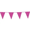 Flagbanner med Pink glitterflag 6m