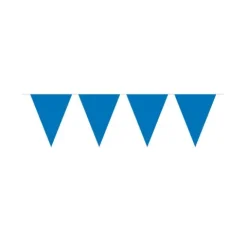 Flagbanner 10 m. med 20 BLÅ flag