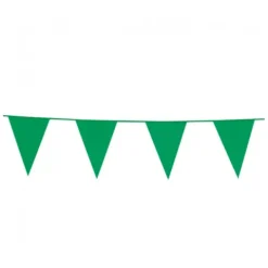 Flagbanner 10 m. med 20 GRØN flag