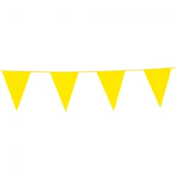 Flagbanner 10 m. med gule flag