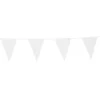 Flagbanner 10m. med 20 Hvide flag