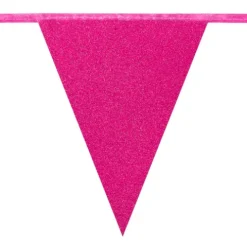 Flagbanner 10 m. med 20 PINK flag
