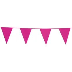 Flagbanner 10 m. med 20 PINK flag