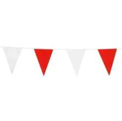 Flagbanner Rød-Hvid