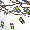 Flagranke, 2x2m. flag til juletræet Sverige